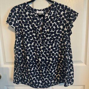 Calvin Klein Talllia Flutter Sleeve Blouse